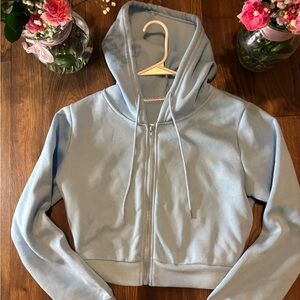 Women’s blue cropped jacket